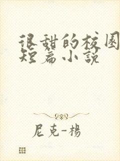 很甜的校园言情短篇小说封面