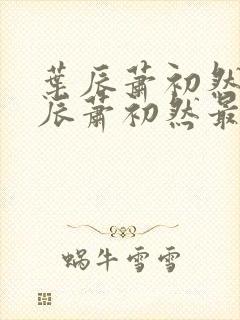 叶辰萧初然 叶辰萧初然最新封面