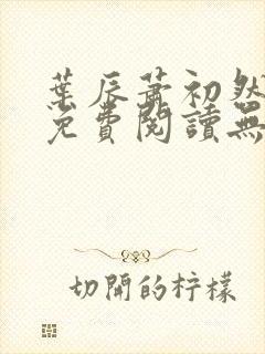 叶辰萧初然全文免费阅读无弹窗最新章节封面