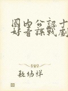 国内公认十部最好看谍战剧