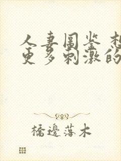 人妻图鉴 想要更多刺激的26岁出轨人妻