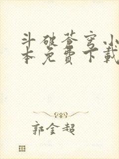 斗破苍穹小说全本免费下载封面