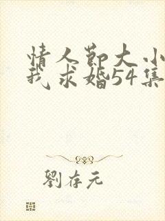 情人节大小姐向我求婚54集在线播放