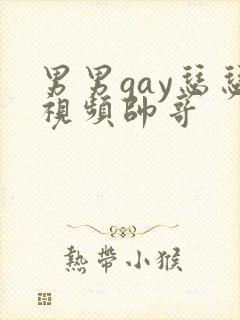 男男gay瑟瑟视频帅哥