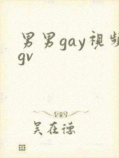 男男gay视频gv封面