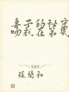 妻子的秘密王智吻戏在第几集封面