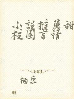 小说推荐甜宠文校园言情