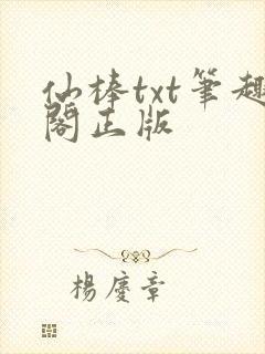仙棒txt笔趣阁正版