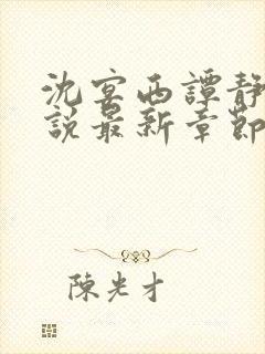 沈宴西谭静凡小说最新章节更新