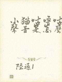 小猫咕噜咕噜的声音是怎么回事封面