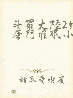 斗罗大陆2绝世唐门催眠小说封面