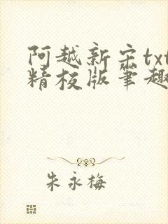 阿越新宋txt精校版笔趣阁封面