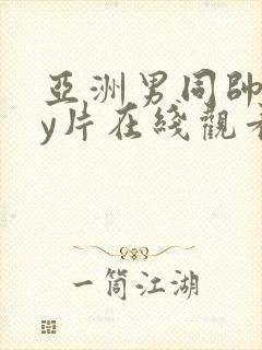 亚洲男同帅gay片在线观看