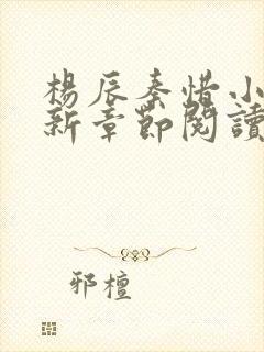 杨辰秦惜小说最新章节阅读