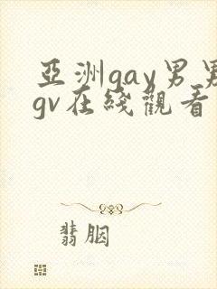 亚洲gay男男gv在线观看