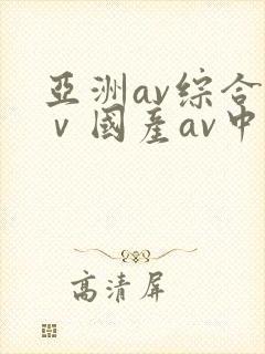 亚洲av综合aⅴ国产av中文