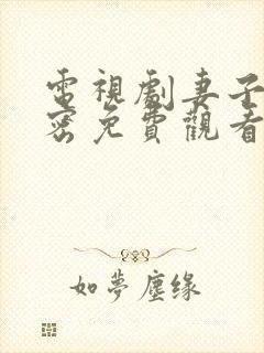 电视剧妻子的秘密免费观看高清