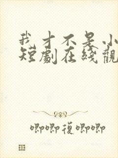 我才不是小可怜短剧在线观看封面