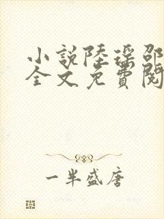 小说陆瑶邵允琛全文免费阅读