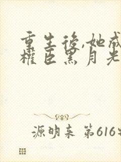 重生后,她成了权臣黑月光原著