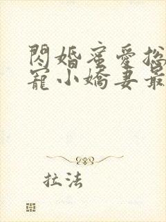 闪婚蜜爱总裁独宠小娇妻最新章节