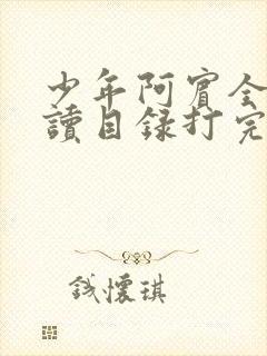 少年阿宾全文阅读目录打完