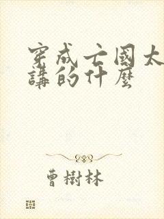 穿成亡国太子妃讲的什么封面