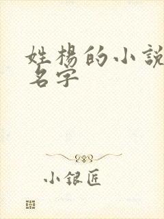 姓杨的小说女主名字