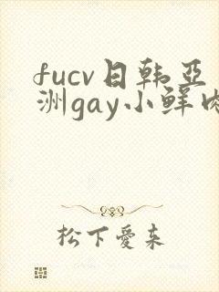 fucv日韩亚洲gay小鲜肉在