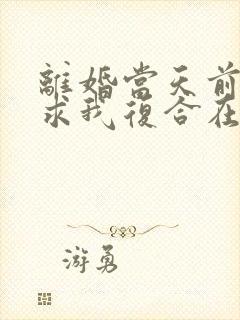 离婚当天前夫跪求我复合在线观看