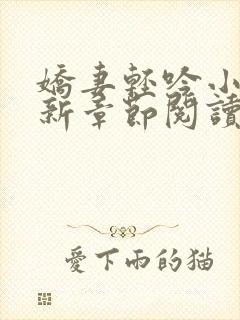 娇妻轻吟小说最新章节阅读