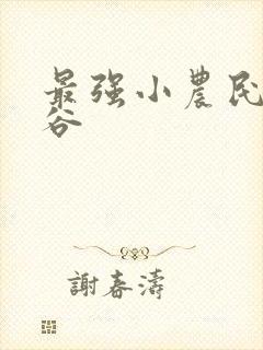 最强小农民 空谷封面