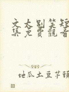 文太别笑短剧全集免费观看完整版