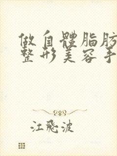 做自体脂肪丰胸整形美容手术是多少