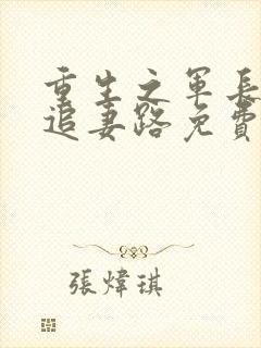 重生之军长漫漫追妻路免费阅读封面