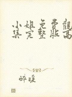 小姐免费观看全集完整版高清电影