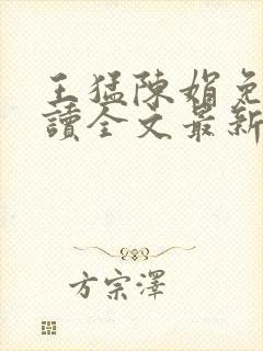 王猛陈娟免费阅读全文最新章节