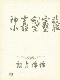 神霄剑宗苏慕白小说完整版封面