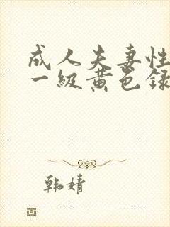 成人夫妻性生活一级黄色录像