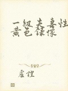 一级夫妻性生活黄色录像