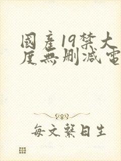 国产19禁大尺度无删减电影