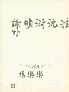 谢明漪沈淮舟番外