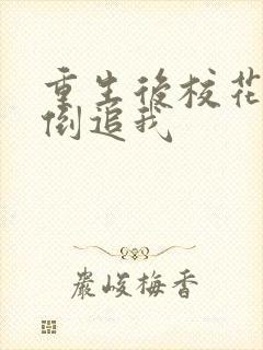 重生后校花疯狂倒追我