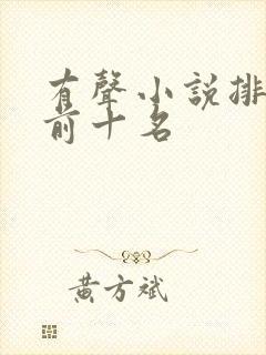 有声小说排行榜前十名