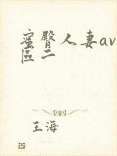 蜜臀人妻av一区二封面