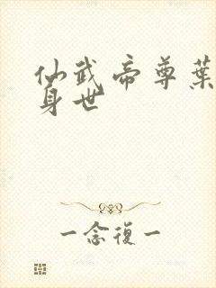 仙武帝尊叶辰的身世