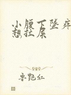 小腹下坠疼痛总想拉屎