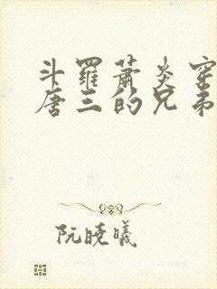 斗罗萧炎穿越成唐三的兄弟