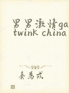 男男激情gay twink china