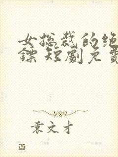 女总裁的绝世保镖 短剧免费